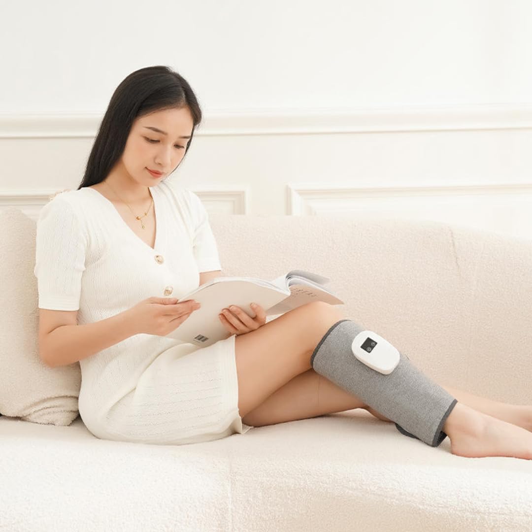 Calf Massager Daily Use Leg Massager for Sore Muscle Hand Like Massage with Air Compression Improve Blood Circulation & Relieve Pain (Calf Massager)