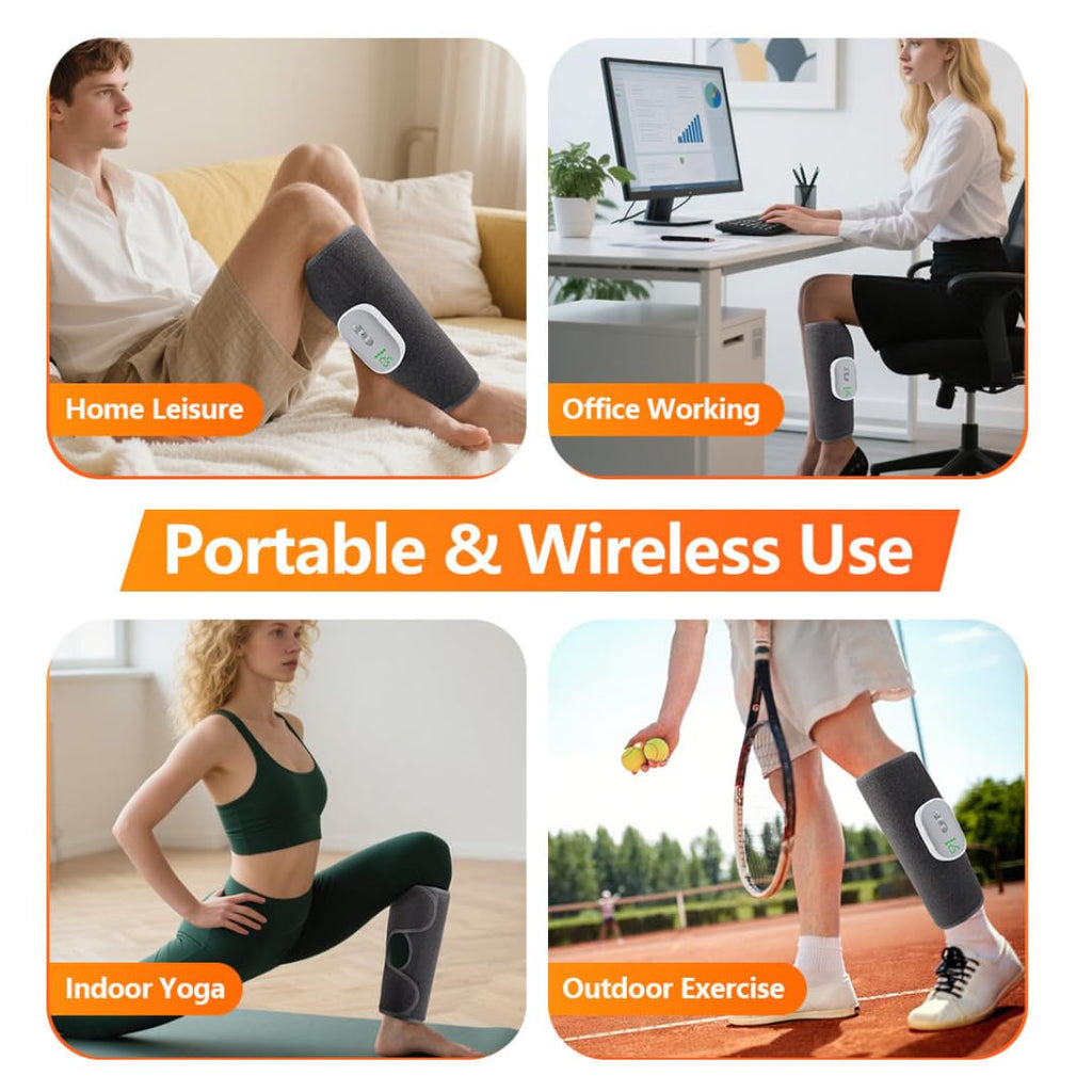 Calf Massager Daily Use Leg Massager for Sore Muscle Hand Like Massage with Air Compression Improve Blood Circulation & Relieve Pain (Calf Massager)