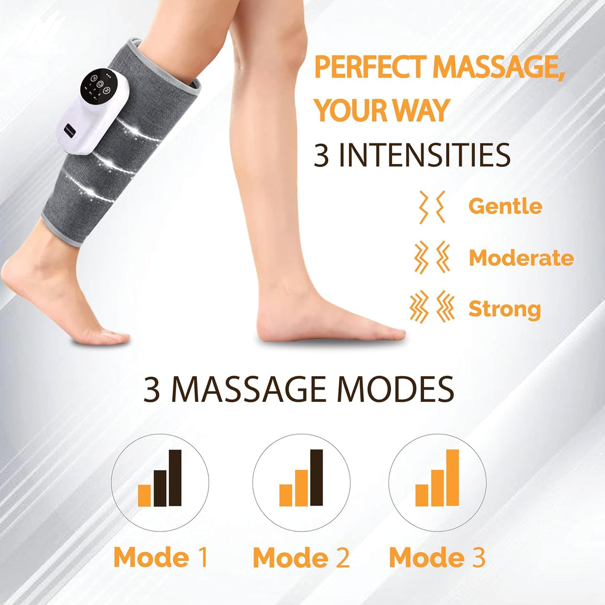 Calf Massager Daily Use Leg Massager for Sore Muscle Hand Like Massage with Air Compression Improve Blood Circulation & Relieve Pain (Calf Massager)
