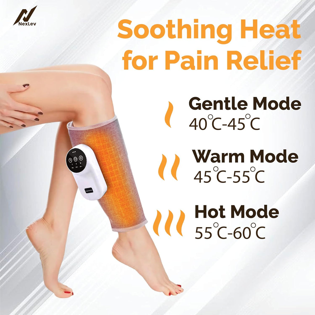 Calf Massager Daily Use Leg Massager for Sore Muscle Hand Like Massage with Air Compression Improve Blood Circulation & Relieve Pain (Calf Massager)